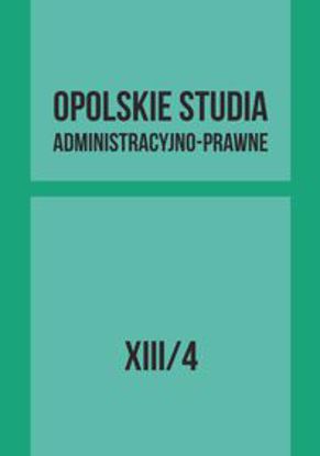 Obrazek Opolskie Studia Administracyjno-Prawne XIII/4
