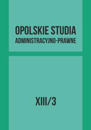 Obrazek Opolskie Studia Administracyjno-Prawne XIII/3