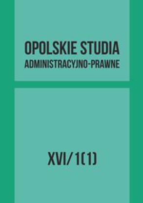 Obrazek Opolskie Studia Administracyjno-Prawne XVI/1[1]