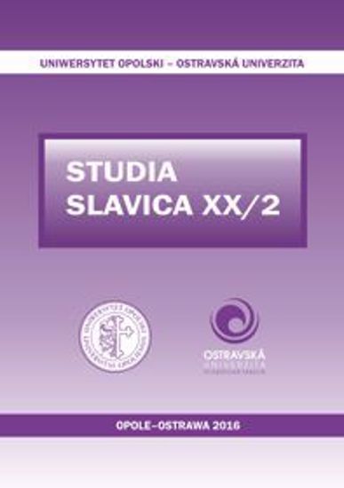 Obrazek Studia Slavica z. XX/2