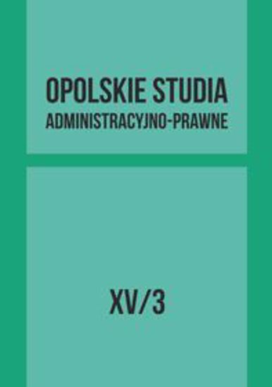 Obrazek Opolskie Studia Administracyjno-Prawne XV/3