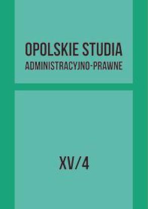 Obrazek Opolskie Studia Administracyjno-Prawne XV/4