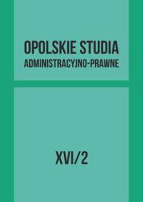Obrazek Opolskie Studia Administracyjno-Prawne XVI/2