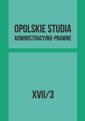 Obrazek Opolskie Studia Administracyjno-Prawne XVII/3