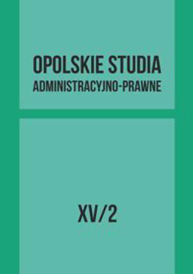 Obrazek Opolskie Studia Administracyjno-Prawne XV/2