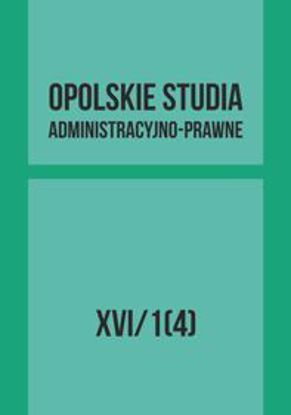 Obrazek Opolskie Studia Administracyjno-Prawne XVI/1[4]