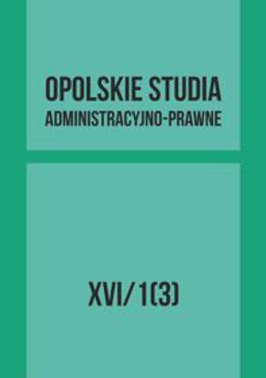 Obrazek Opolskie Studia Administracyjno-Prawne XVI/1[3]