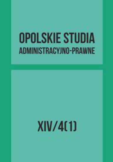Obrazek Opolskie Studia Administracyjno-Prawne XIV/4[1]