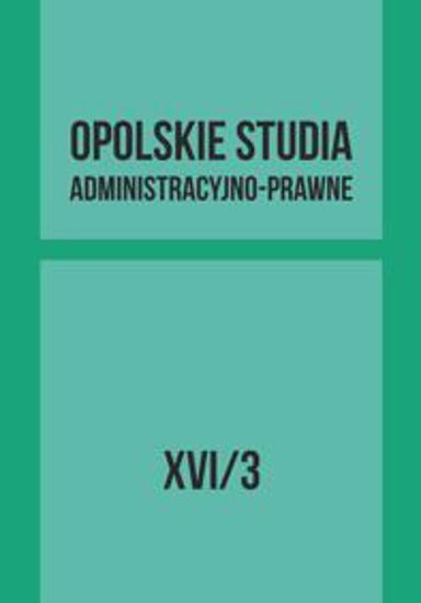 Obrazek Opolskie Studia Administracyjno-Prawne XVI/3