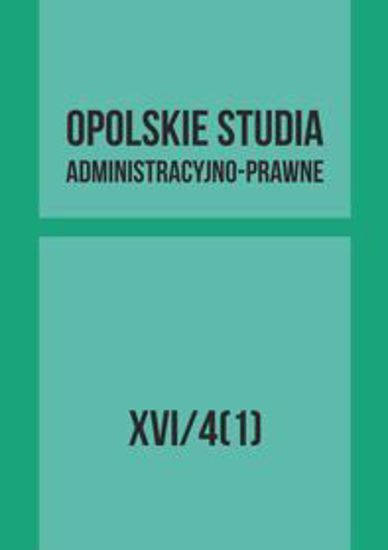 Obrazek Opolskie Studia Administracyjno-Prawne XVI/4[1]