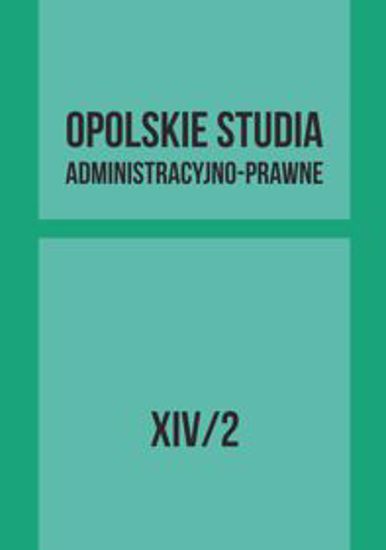 Obrazek Opolskie Studia Administracyjno-Prawne XIV/2