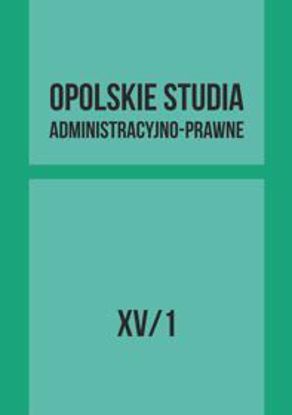 Obrazek Opolskie Studia Administracyjno-Prawne XV/1
