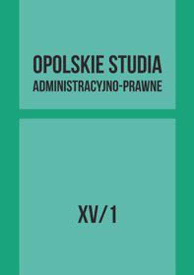 Obrazek Opolskie Studia Administracyjno-Prawne XV/1