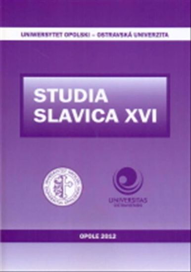 Obrazek Studia Slavica z. XVI